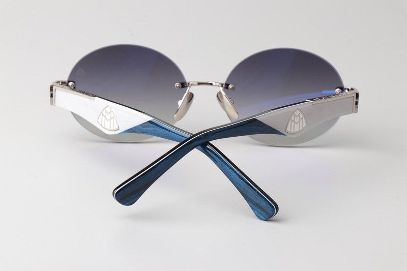 The Magic II Sunglasses Silver Gray Gradient Gray