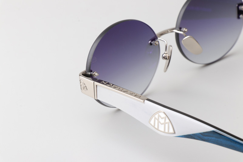 The Magic II Sunglasses Silver Gray Gradient Gray