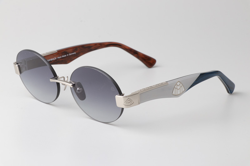 The Magic II Sunglasses Silver Gray Gradient Gray
