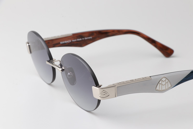 The Magic II Sunglasses Silver Gray Gradient Gray