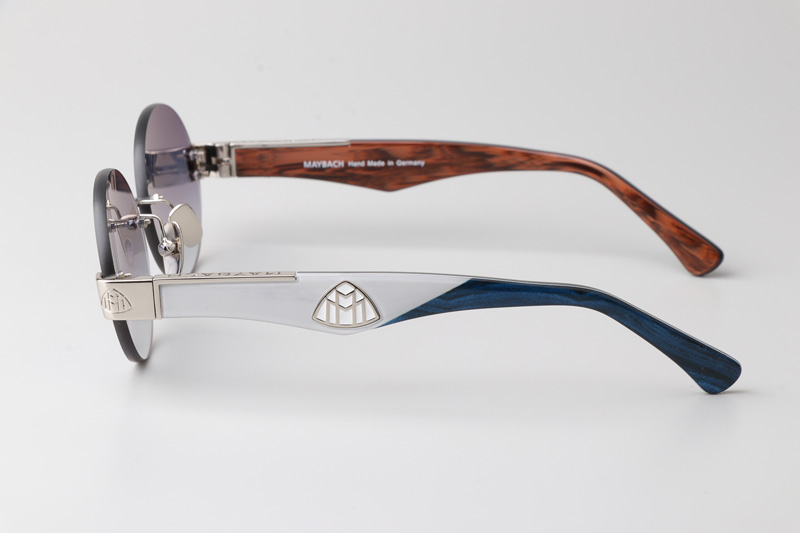 The Magic II Sunglasses Silver Gray Gradient Gray