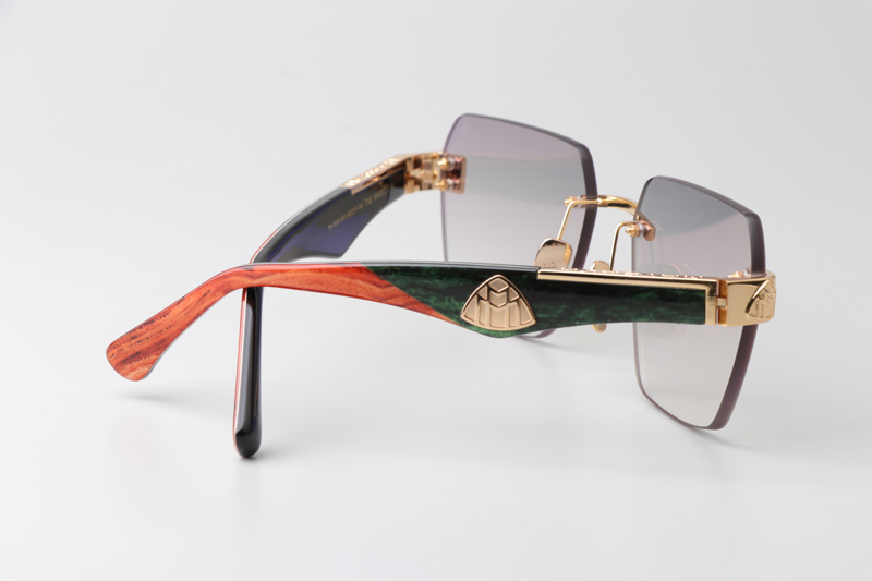 The Magic I Sunglasses Gold Black Gradient Gray