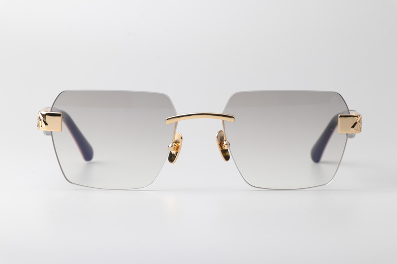 The Magic I Sunglasses Gold Black Gradient Gray