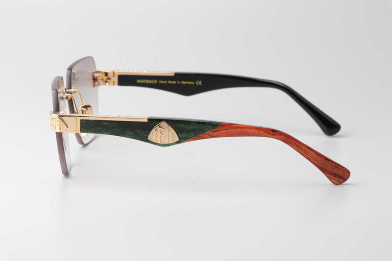 The Magic I Sunglasses Gold Black Gradient Gray