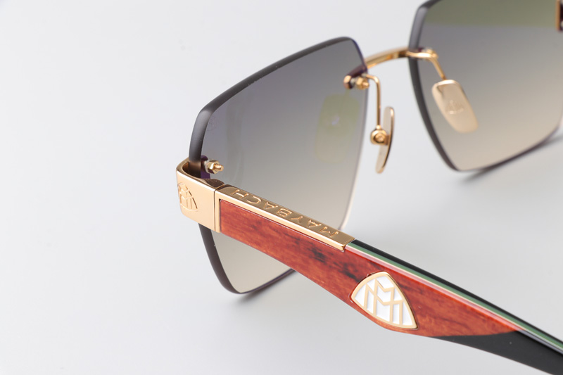 The Magic I Sunglasses Gold Red Gradient Green