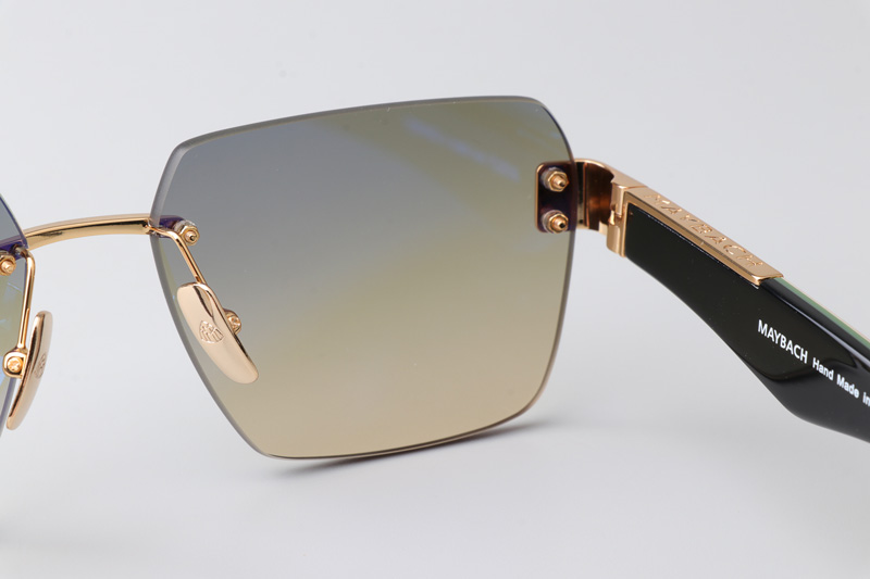 The Magic I Sunglasses Gold Red Gradient Green