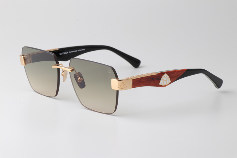 The Magic I Sunglasses Gold Red Gradient Green