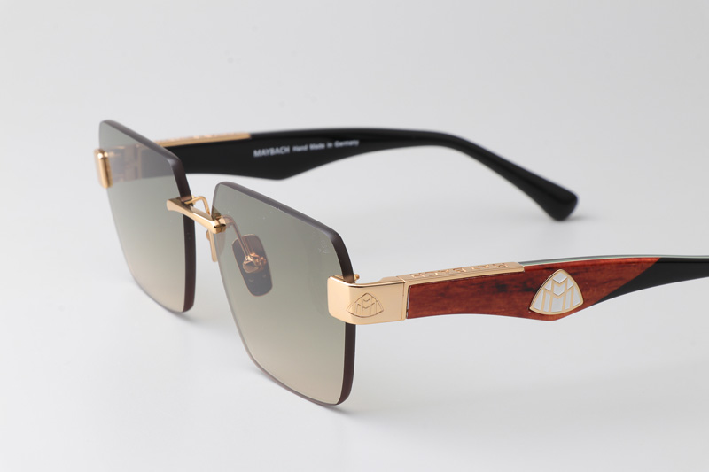 The Magic I Sunglasses Gold Red Gradient Green