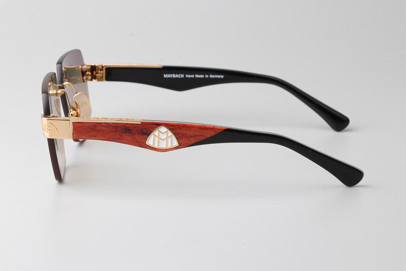 The Magic I Sunglasses Gold Red Gradient Green
