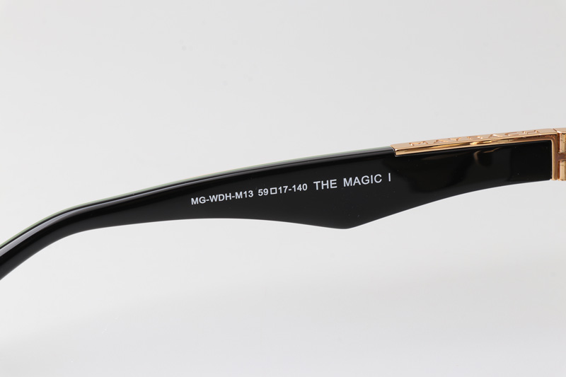 The Magic I Sunglasses Gold Red Gradient Green