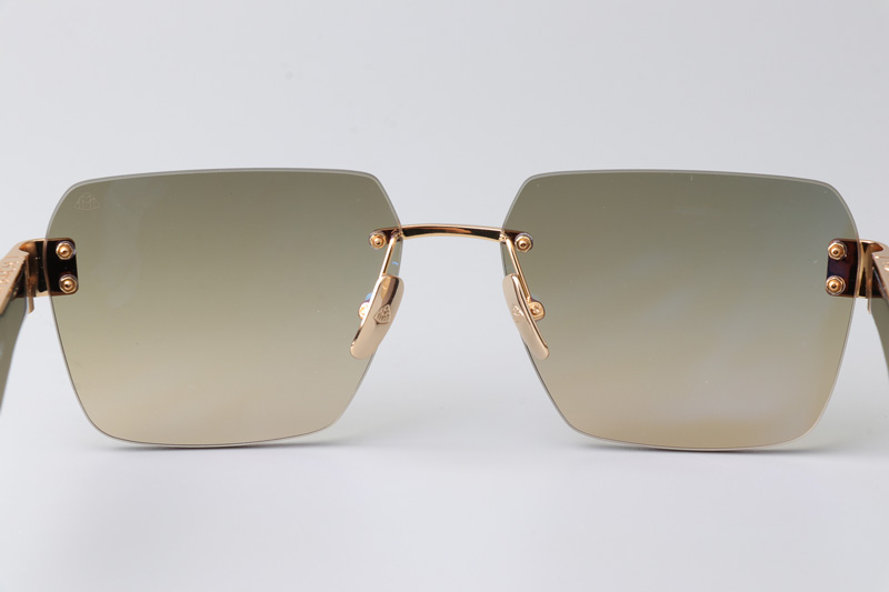 The Magic I Sunglasses Gold Red Gradient Green