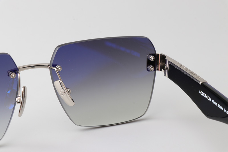 The Magic I Sunglasses Silver Red Gradient Gray