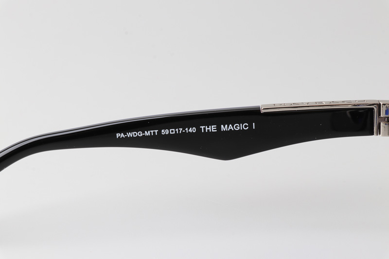 The Magic I Sunglasses Silver Red Gradient Gray