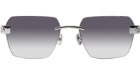 The Magic I Sunglasses Silver White Gradient Blue