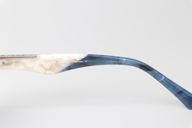 The Magic I Sunglasses Silver White Gradient Blue