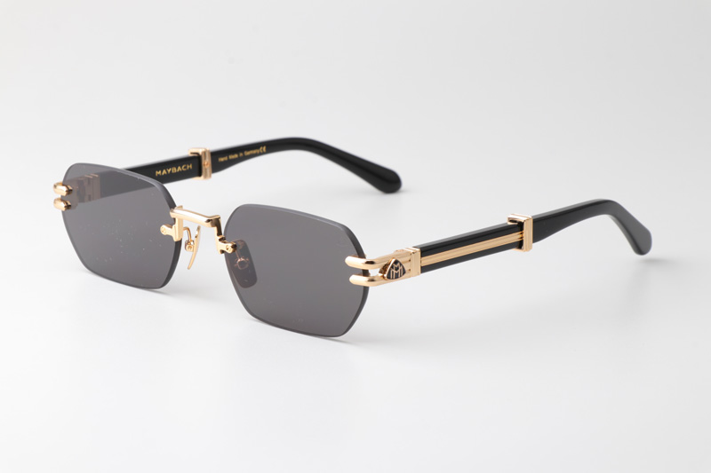 The Post Sunglasses Gold Black Gray