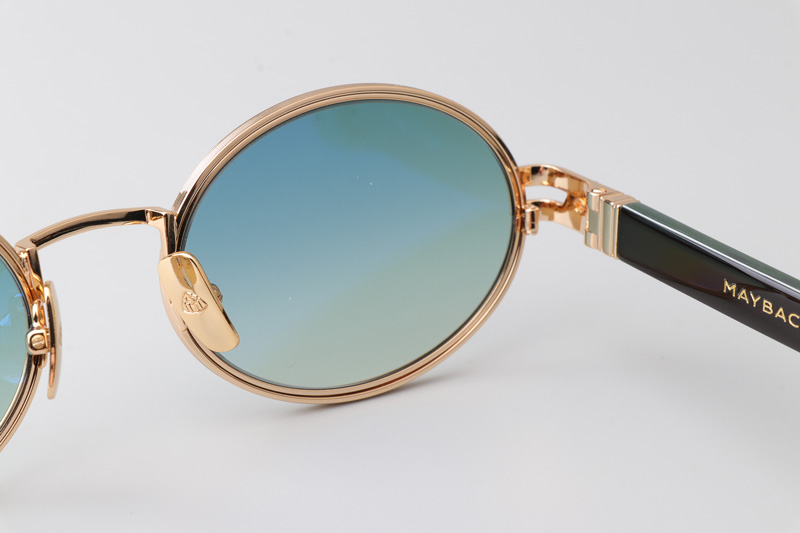 The Producer I Sunglasses Gold Green Gradient Green