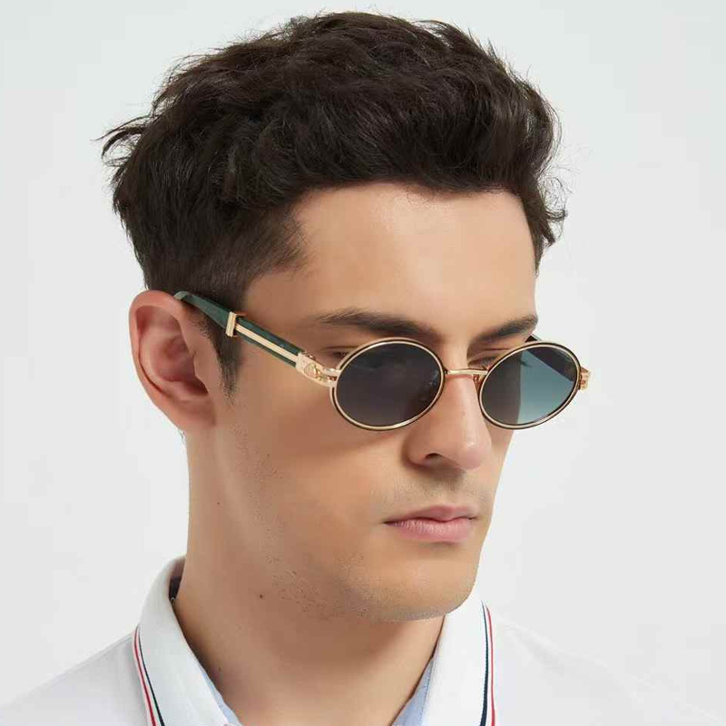 The Producer I Sunglasses Gold Green Gradient Green