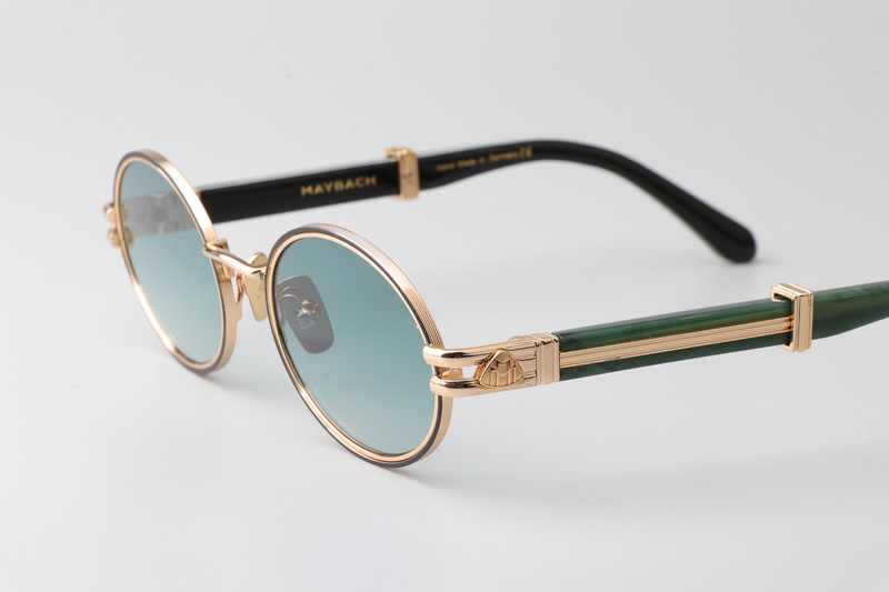 The Producer I Sunglasses Gold Green Gradient Green