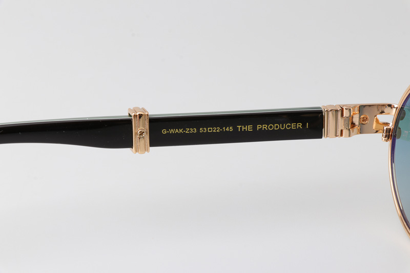 The Producer I Sunglasses Gold Green Gradient Green