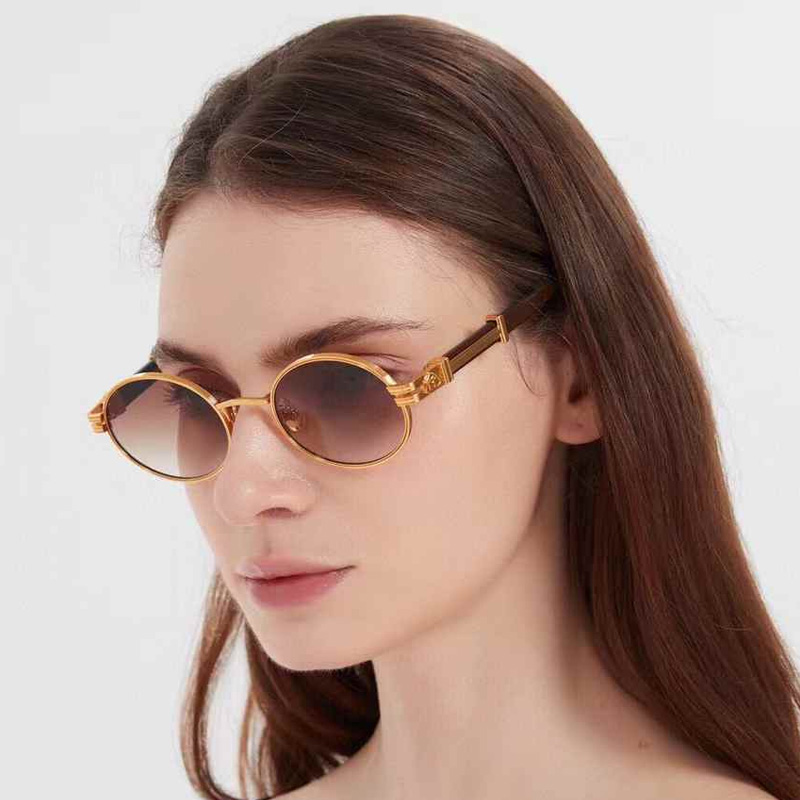 The Producer I Sunglasses Gold Red Gradient Brown