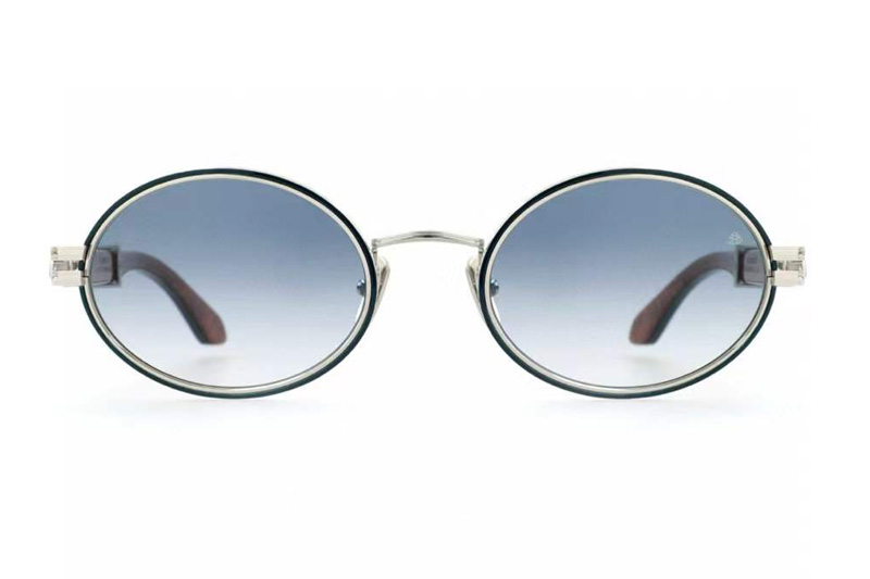 The Producer I Sunglasses Silver Blue Gradient Blue