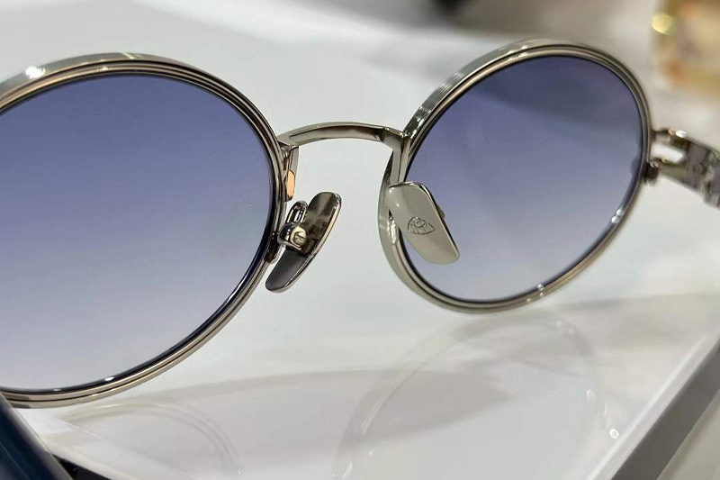 The Producer I Sunglasses Silver Blue Gradient Blue