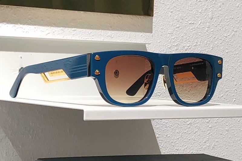 The Rebel I Sunglasses Blue Gradient Brown