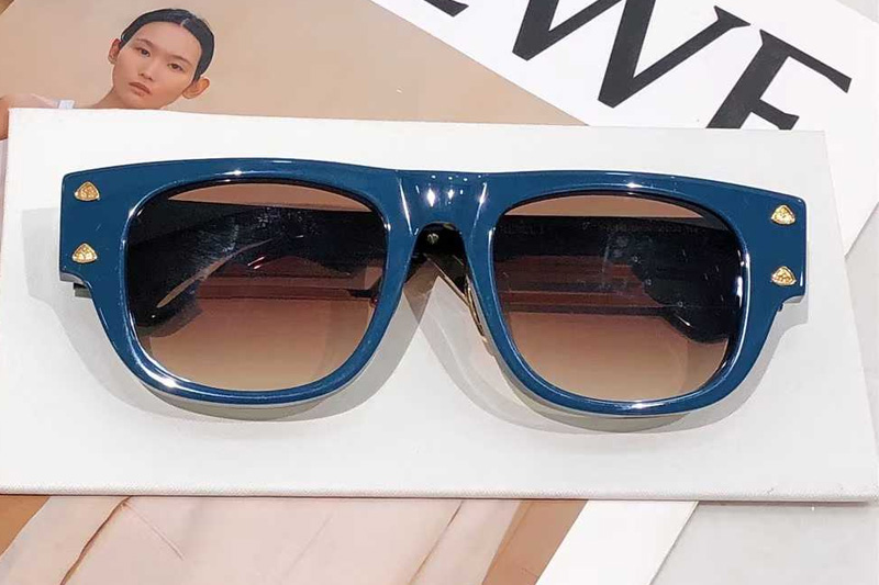 The Rebel I Sunglasses Blue Gradient Brown