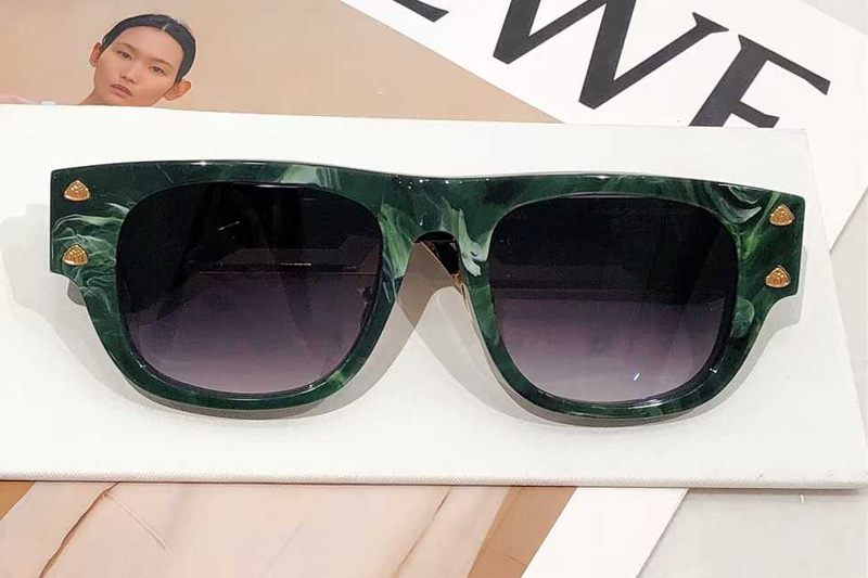 The Rebel I Sunglasses Green Gradient Gray