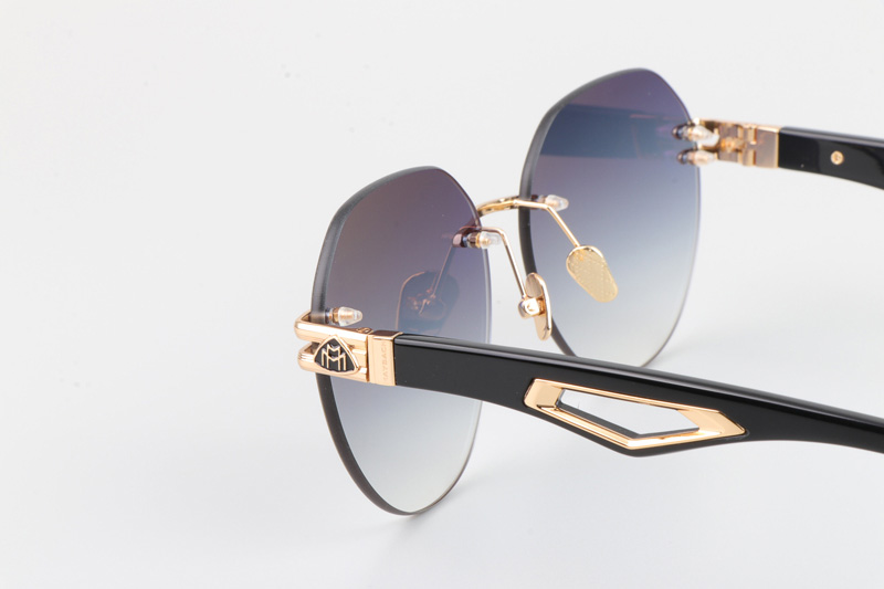 The Weben I Sunglasses Gold Black Gradient Blue