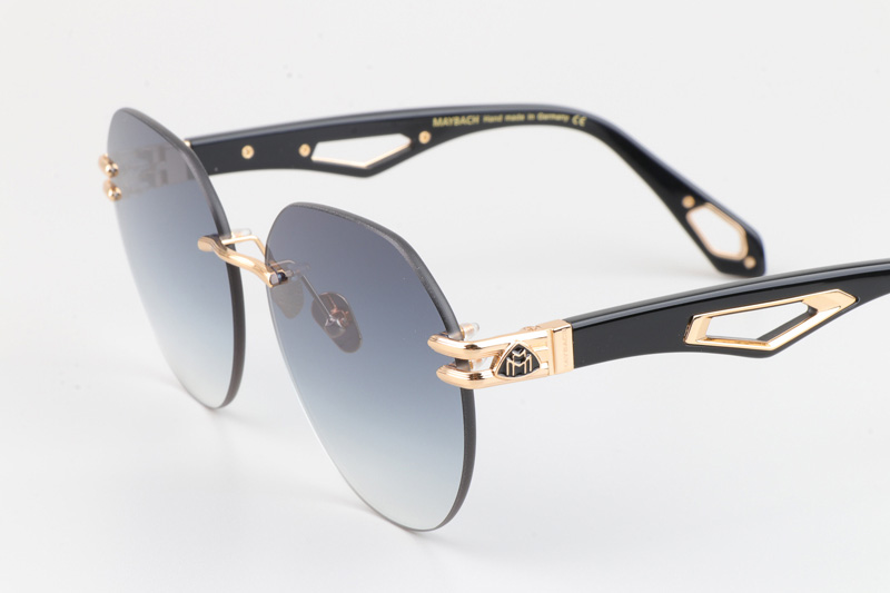 The Weben I Sunglasses Gold Black Gradient Blue