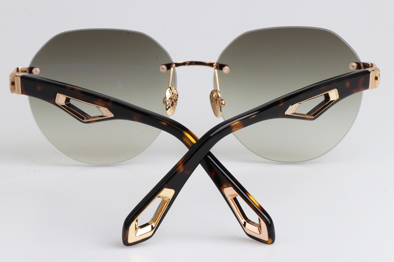 The Weben I Sunglasses Gold Tortoise Gradient Gray