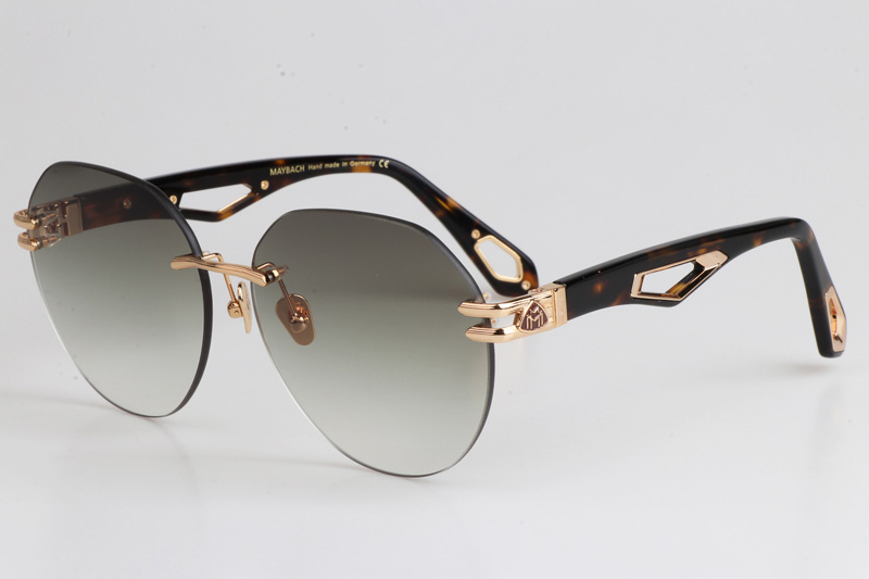 The Weben I Sunglasses Gold Tortoise Gradient Gray