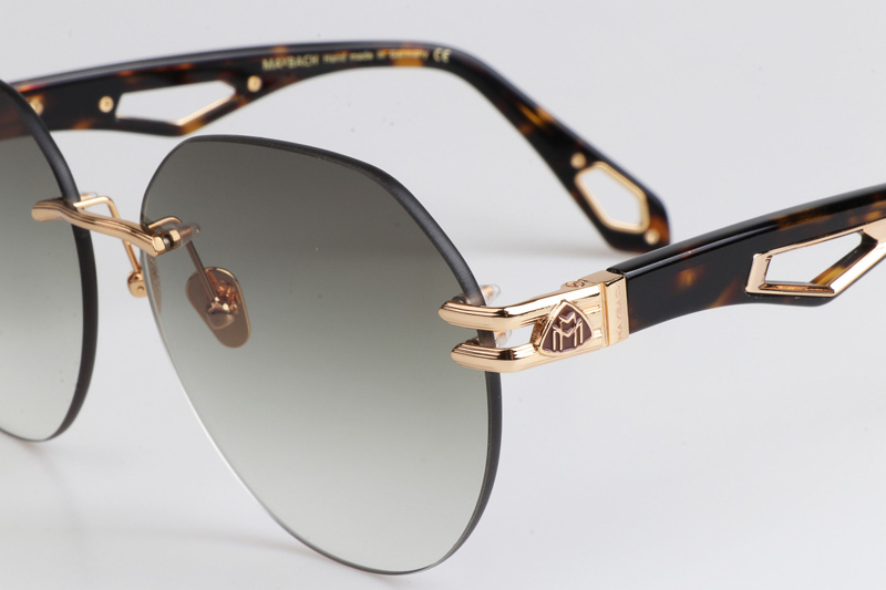 The Weben I Sunglasses Gold Tortoise Gradient Gray