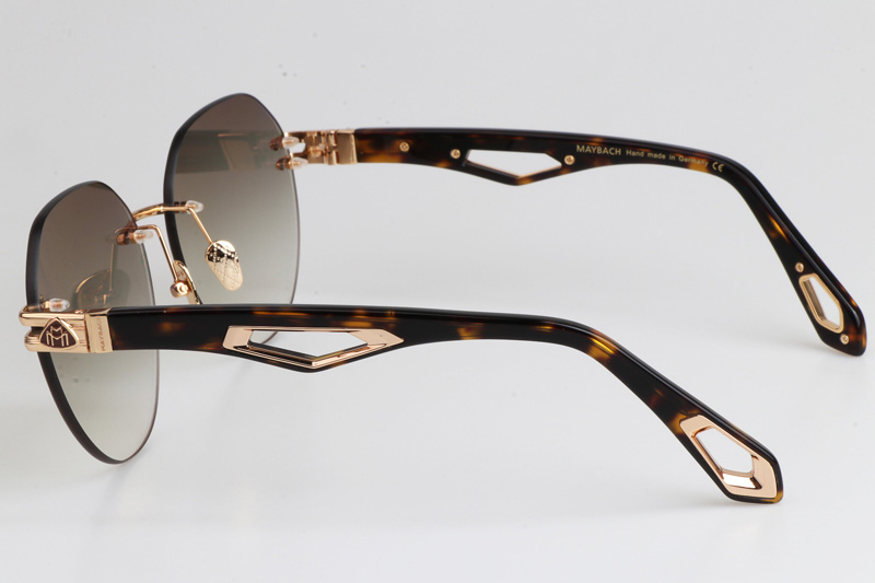 The Weben I Sunglasses Gold Tortoise Gradient Gray