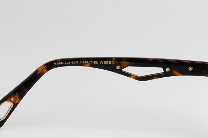 The Weben I Sunglasses Gold Tortoise Gradient Gray