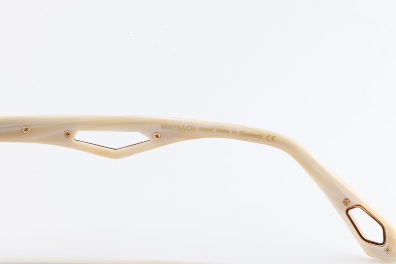 The Weben I Sunglasses Gold White Gradient Gray