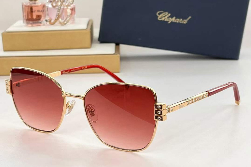 VCHG01 Sunglasses Gold Gradient Red