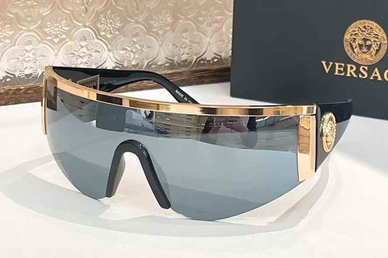 VE2197 Sunglasses Gold Black Mirror