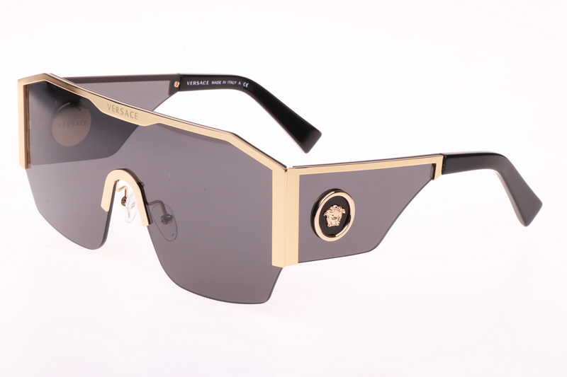 VE2220 Sunglasses In Gold Grey Lens