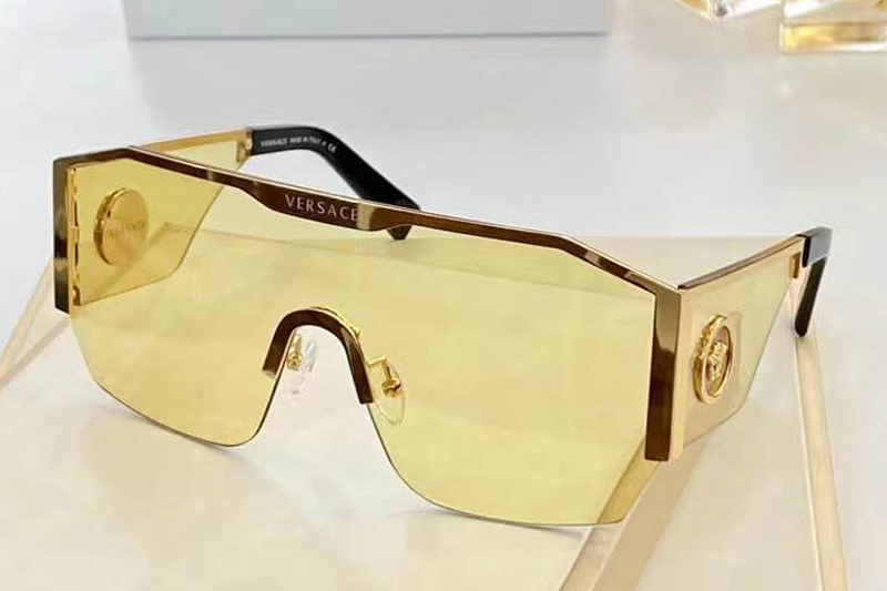 VE2220 Sunglasses In Gold Yellow