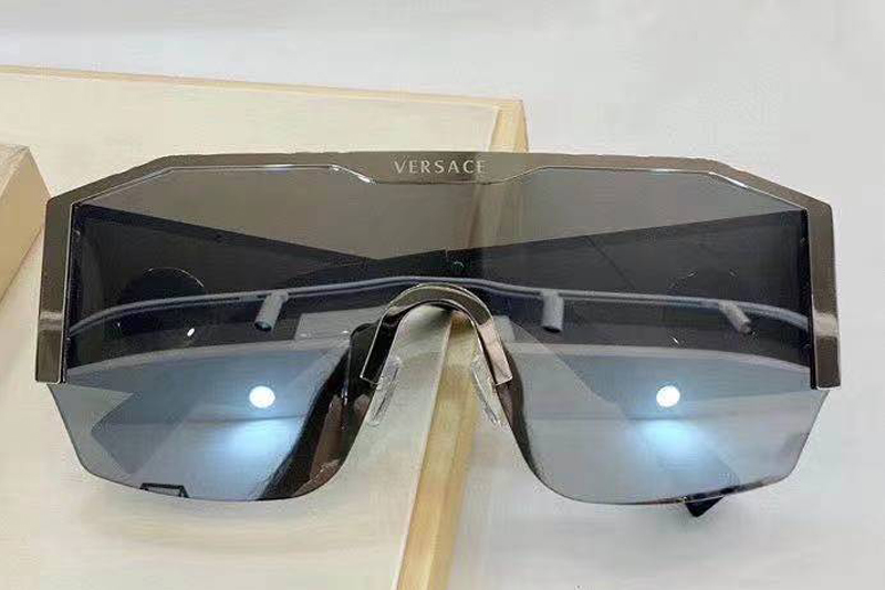 VE2220 Sunglasses In Silver Grey Lens