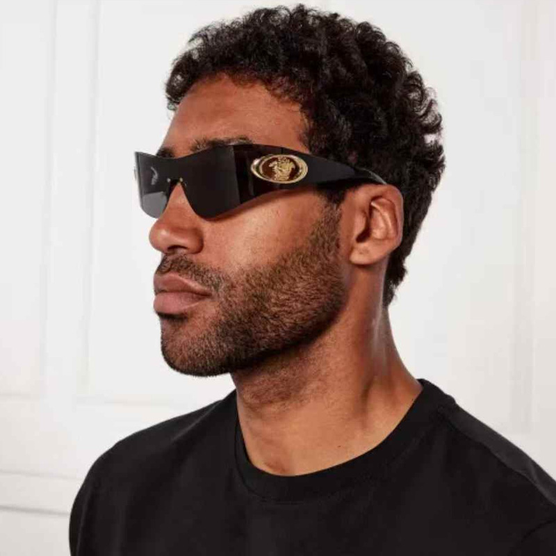 VE2280 Sunglasses Black Gold Gray