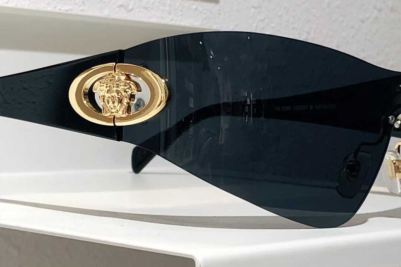 VE2280 Sunglasses Black Gold Gray