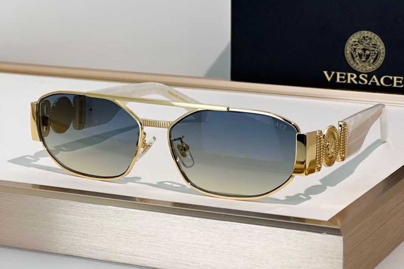 VE2287 Sunglasses Gold Gradient Blue