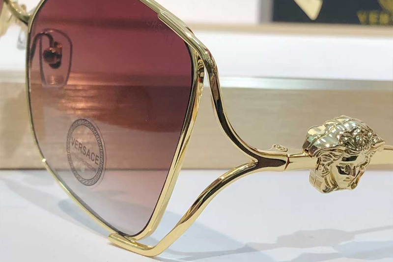 VE2288 Sunglasses Gold Gradient Red