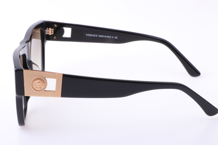 VE372A Sunglasses In Black Gold