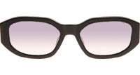 VE4361 Sunglasses In Black Gold Gradient Grey