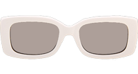 VE4377 Sunglasses In White Grey